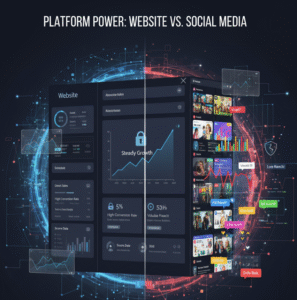 Read more about the article Website vs Social Media for Business: Why Relying Solely on Social Media Is Risky in 2026