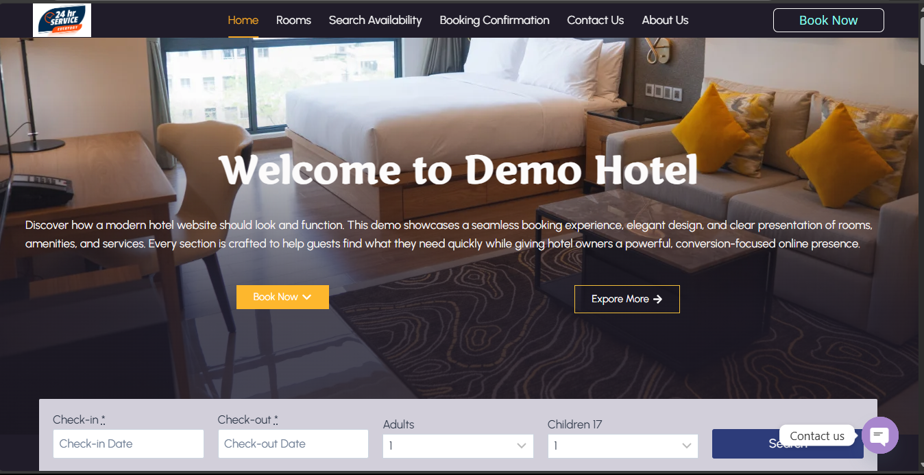 Hotel Booking Website